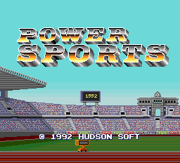 Power Sports Title Screen